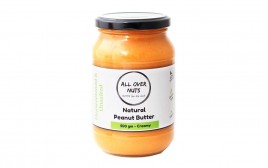All Over Nuts Natural Peanut Butter Creamy  Glass Jar  500 grams